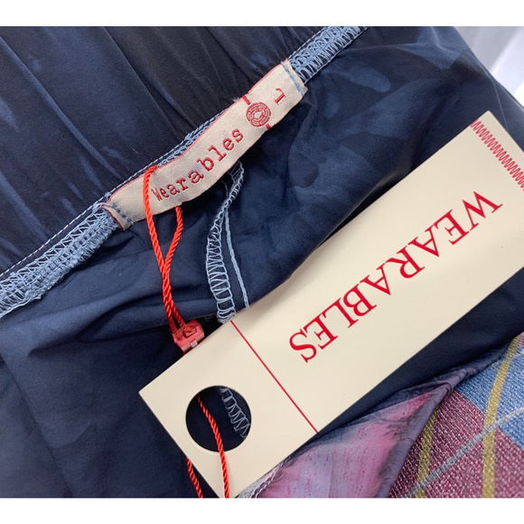 New XCVI Wearables Sz L Nylon Tie Dye Cropped Beach Pants Swim Cover Lightweight - Picture 3 of 6